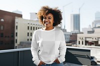 Women's shirt png, transparent mockup