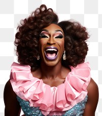 PNG Black drag queen laughing portrait adult. 