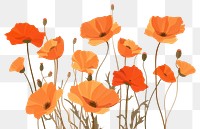PNG California Poppies flower poppy plant. AI generated Image by rawpixel.
