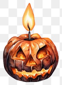 PNG Halloween horror candle anthropomorphic jack-o'-lantern jack-o-lantern. 