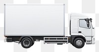 PNG White shipping truck vehicle van  