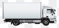 PNG White shipping truck vehicle van  