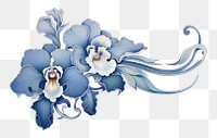PNG Flower plant art white background. AI generated Image by rawpixel.