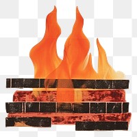 PNG Barbecue fireplace art creativity. AI generated Image by rawpixel.