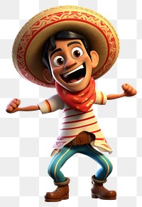 PNG Sombrero cartoon representation happiness. AI generated Image by rawpixel.