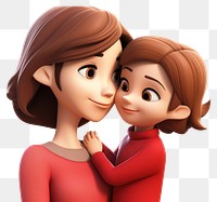 PNG Cartoon kissing adult  