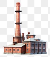 PNG Factory chimney architecture building  