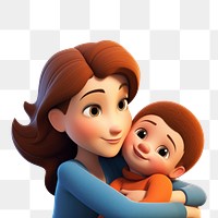 PNG Mother cartoon baby toy. AI generated Image by rawpixel.