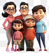 PNG Asian family cartoon adult  