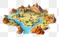 PNG Old map landscape outdoors cartoon. AI generated Image by rawpixel.