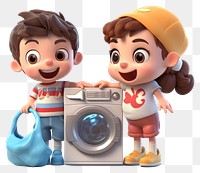 PNG Laundry cartoon white background photographing. 