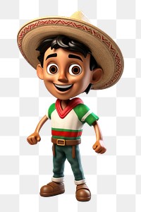 PNG Sombrero figurine cartoon toy. 