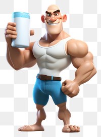 PNG Whey Protein healthcare white background bodybuilding bodybuilder. AI generated Image by rawpixel.