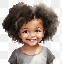 PNG Portrait child smile happy. AI generated Image by rawpixel.