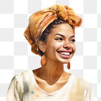 PNG Hispanic woman portrait laughing smiling. AI generated Image by rawpixel.