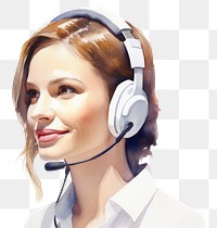 PNG Headset headphones portrait adult. 