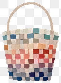 PNG Basket handbag art accessories. 