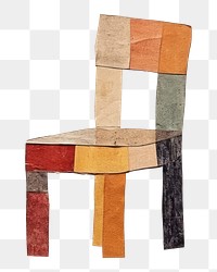 PNG Chair furniture paper art. 