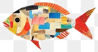 PNG Fish painting collage animal. 