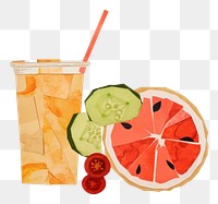 PNG Food grapefruit drink plant. AI generated Image by rawpixel.