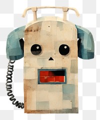 PNG Telephone anthropomorphic electronics technology. 