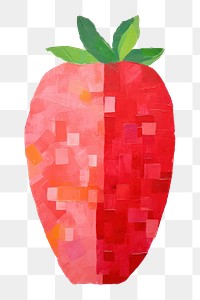 PNG Strawberry strawberry art painting. 