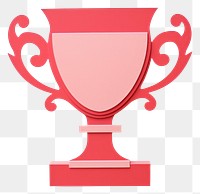 PNG Pink paper craft trophy