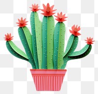 PNG Cactus potted plant craft representation creativity. 