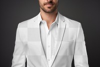 Men's suit blazer png mockup, transparent apparel