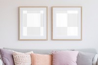 Picture frame png mockup, transparent design