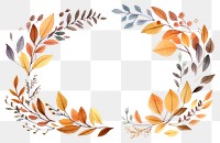 PNG Fall leaves frame backgrounds pattern leaf. 