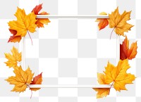 PNG Fall leaves frame backgrounds plant leaf. 