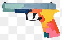 PNG Gun handgun weapon art. 