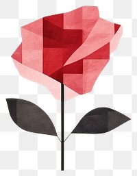 PNG Rose backdrop paper art flower. AI generated Image by rawpixel.