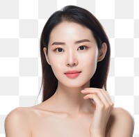 PNG Woman Clean Skin portrait skin adult. AI generated Image by rawpixel.