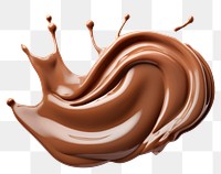 PNG Melted chocolate dessert food white background. AI generated Image by rawpixel.