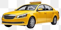 PNG Car taxi vehicle white background. AI generated Image by rawpixel.