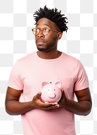 PNG Piggybank t-shirt holding adult. 