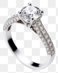 PNG Diamond ring platinum gemstone jewelry. 