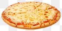 PNG Cheesy pizza bread food white background. AI generated Image by rawpixel.