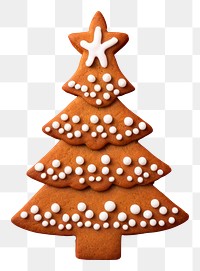 PNG Homemade gingerbread christmas cookie tree. 