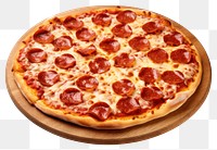 PNG Pepperoni pizza food white background mozzarella. 