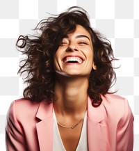 PNG Transgender woman laughing portrait smile. 