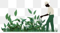 PNG Farmer plant outdoors nature. AI generated Image by rawpixel.