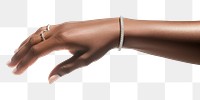 PNG  Diamond bangle hand bracelet jewelry. AI generated Image by rawpixel.