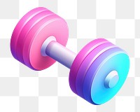 PNG Dumbbell sports purple pink. 