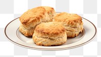 PNG Plate dessert scone bread. 