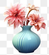 PNG Flower vase plant white background inflorescence. AI generated Image by rawpixel.