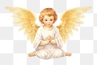 PNG Angel cute white background representation. 