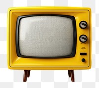 PNG Television screen yellow white background